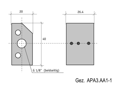 母线槽(用于测量开关APA1.AA / AK/ BL)